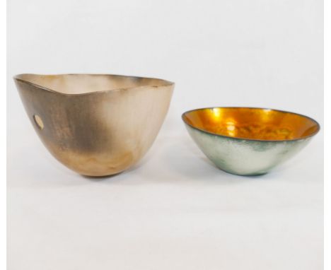 Ann Hyde-Harrison (20th/21st Century British)+
Ceramic lustre bowl, initialled to base, 13cm diameter, originally purchased f