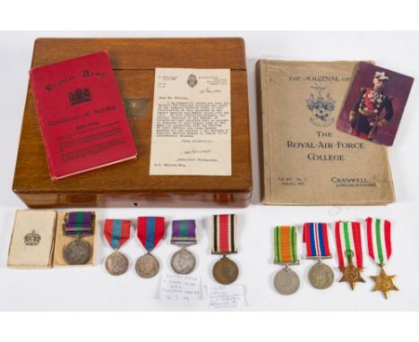 Two GRVI General Service Medals:, 22609268 Pte A Lewis Worc R' with Malaya clasp :, and '2671311 Gdsm G Jones Coldm Gds' with