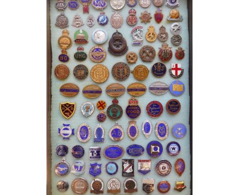 An extensive  collection of World War II War Service lapel badges:, includes Railway Service for L.N.E.R., L.M.S. G.W.R., S.R