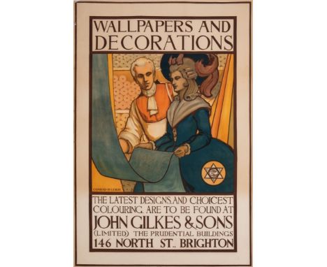 After Conrad H Leigh (b.1883-) three single sheet lithograph advertising posters for 'Wallpapers and Decorations John Gilkes 