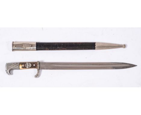 A German Third Reich period Police dagger by Weyersberg, Kirschbaum &amp; Cie, Solignen:, the straight single edge blade stam