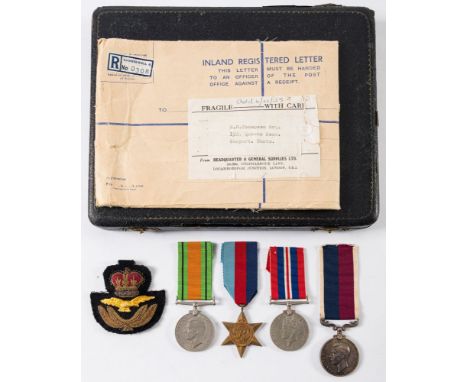 A WWII RAF group of four to '358699F/Sgt R N Thompson RAF':, 1939-45 Star, Defence Medal, War Medal and RAF LSGC medal, toget