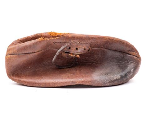 Of New Zealand All Black Interest, 1924-25 'Invincible's' Tour:, a brown leather rugby ball with manuscript inscription, 'Pre