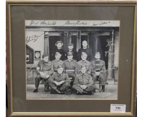 A 1976 Dad's Army stage show photograph. 