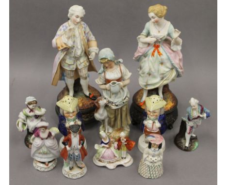A quantity of ceramic figurines