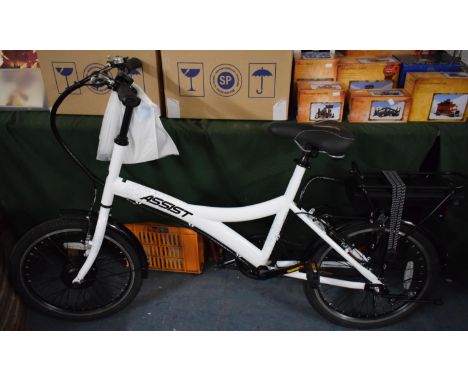 A New and Unused "Assist" Electric Power Assisted Bicycle Complete with Owners Manual Power Cables and Accessories 