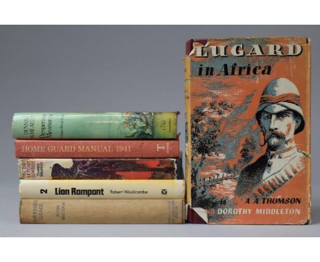 A Collection of Various Vintage Published Books to comprise Luggard In Africa by A.A Thompson, Home Guard Manuel 1941, The Da