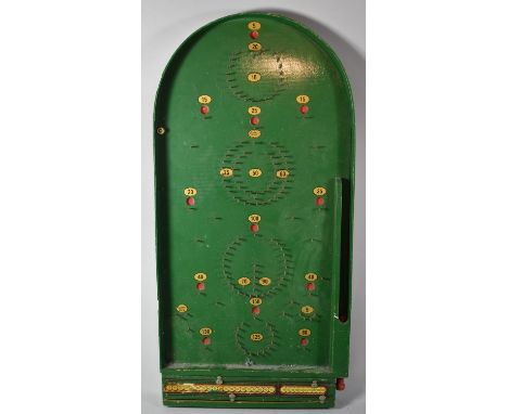 A Vintage Chad Valley Bagatelle Game with Balls, 76cm high 