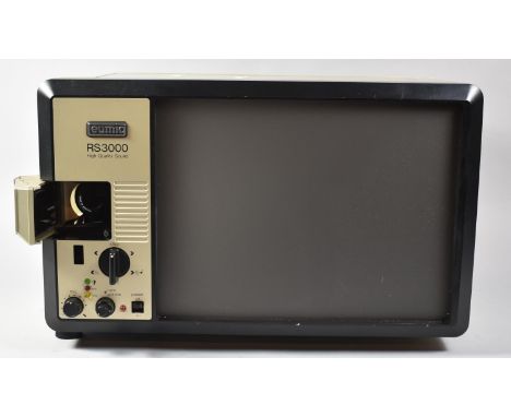 A Vintage Eumig RS3000 HQS Film Projector with Integral Screen, 44cm wide 