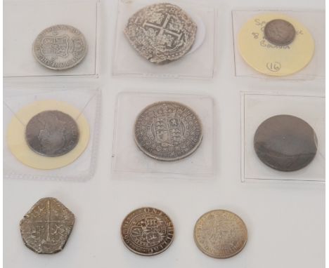 Spain - Cob eight reales a similar coin, Charles III 1776, a milled four reales 1810 and other silver coinage including a 179
