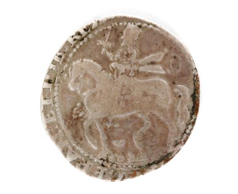 Charles I - Provincial and Civil War issues (1644-45) - A half crown Worcester mint with King on horseback, clipped. 