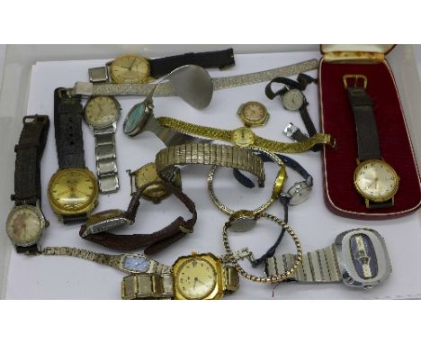 Mechanical wristwatches, including Rotary, Edox, etc., a/f