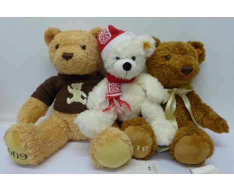 Three Steiff Teddy bears