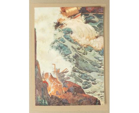 Mills (C) Where The Rainbow Ends, illustrated by Leo Bates, London: Hodder &amp; Stoughton, 1920 First Edition, 4to., publish