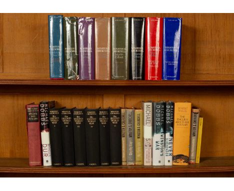 Churchill (Winston) volumes by and about Winston Churchill, to include: Churchill (Winston) The Second World War, London: Cas