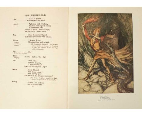 Rackham (A, illustrator) The Ring of Nibelung: A Trilogy, London: Heinemann, 1939, 4to. 1st ed., publisher’s original cloth