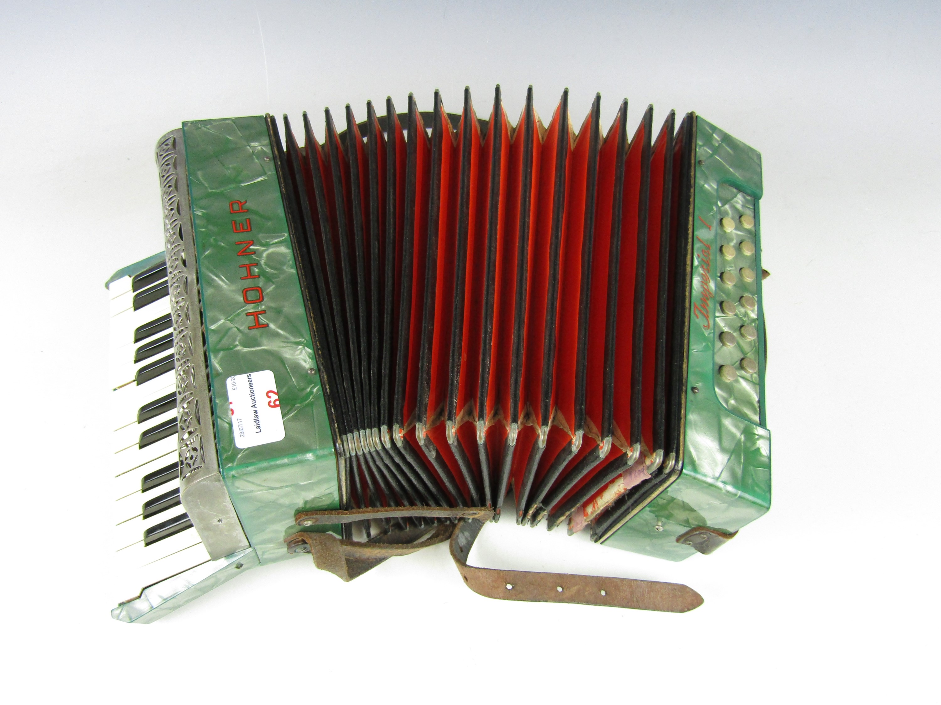 A Hohner Imperial 1 accordion
