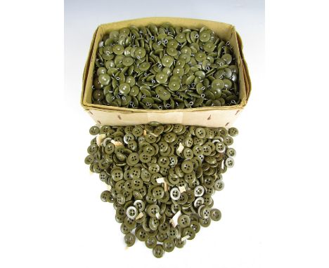 A quantity of British Army four-hole composition and revolving shank buttons