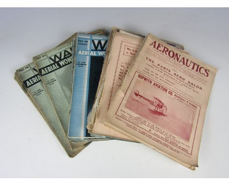 A quantity of vintage military aviation journals including pre-First World War examples