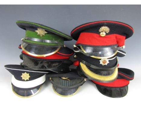 A large quantity of post-War British Army dress forage caps