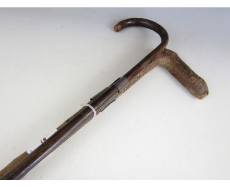 Two vintage walking sticks