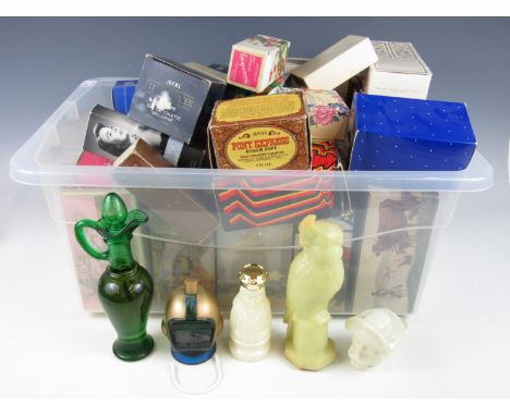 A large quantity of vintage Avon boxed bottles including wild west, sporting, animals and invention themes etc