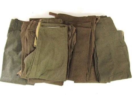 A large quantity of post-War Battledress trousers