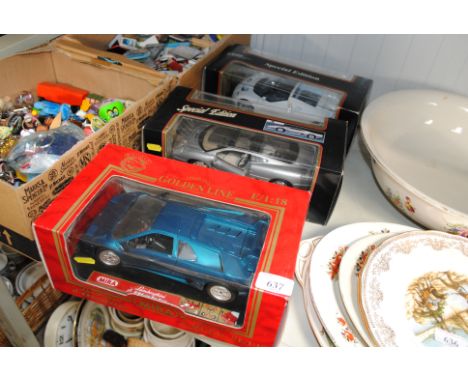 Two special edition boxed model vehicles and a Golden Line boxed Lamborghini model