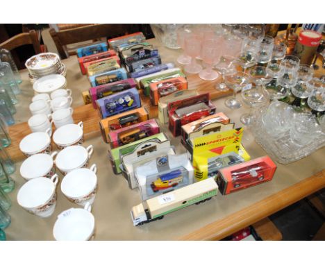 A quantity of boxed toy/model vehicles