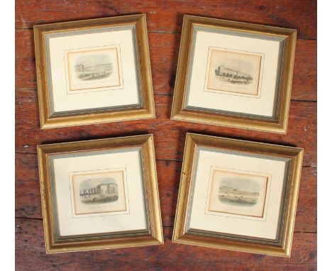 A set of four prints by Rock &amp; Co London, Southsea street scenes of Clifton Terrace, Portland Terrace, Nightingale Road &