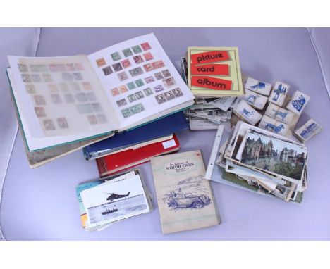 Four albums of assorted used world stamps, one album entirely Jamaica with a small quantity of high value definitives, other 