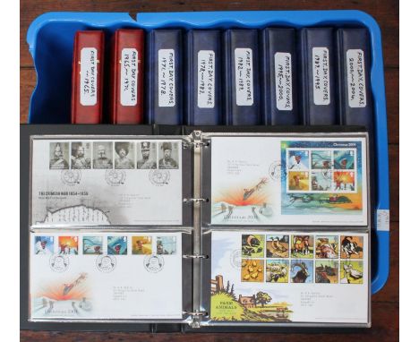 Approximately 600 Royal Mail First Day Covers, 1965-2007, in nine ring binders, most to the same addressee in New Malden 1965