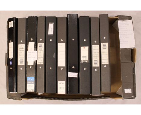 World - Used, five ring binders, mounted on hinges, comprising Canada, Australia, South Africa, Ireland, Jamaica, European, G