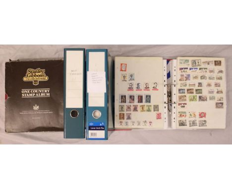 World - Used - Three ring binders and two SG albums comprising: Canada, Australia, GB, India, Malta, Yugoslavia, New Zealand,
