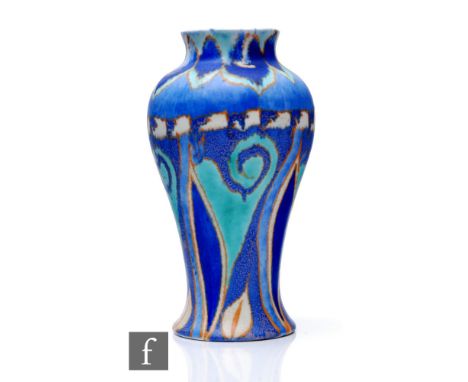 Clarice Cliff - Inspiration Persian - A shape 14 Mei Ping vase circa 1930, hand painted with an abstract Persian inspired des