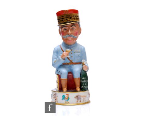Sir Francis&nbsp;Carruthers Gould - A. J. Wilkinson - A toby&nbsp;(or character) jug of&nbsp;Marshall Foch with foaming champ