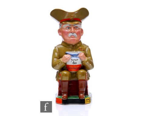 Sir Francis&nbsp;Carruthers Gould - A. J. Wilkinson - A toby&nbsp;(or character) jug of&nbsp;Lord French seated and holding a