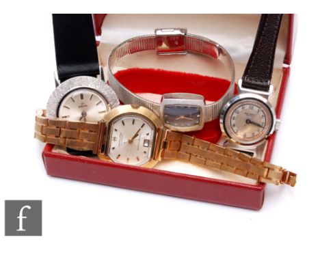 Various - A collection of assorted vintage lady's watches, to include a boxed Baume example with oval dial and white metal br