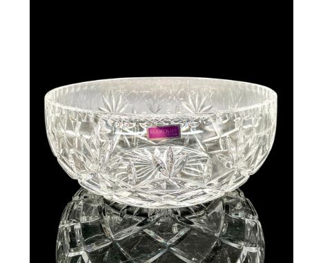 Elegant decorative bowl with beautiful cuts with dimpled edge. Marquis by Waterford acid mark and sticker. 1064735. This item