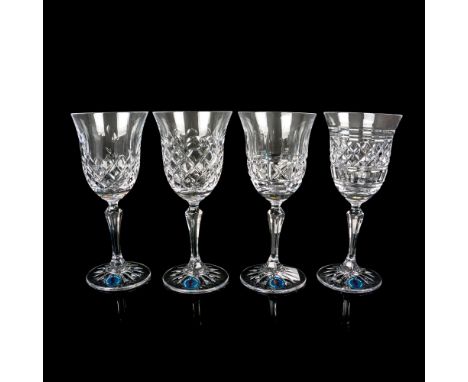 If you're tired of your glassware looking the same, this set of four mixed pattern wine glasses is just what you need to spru