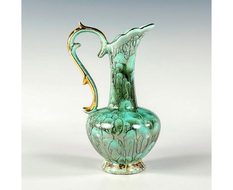 Turquoise toned with lustre finish &amp; branch patterning. With embellished handle.Holland on bottom. This item has no reser