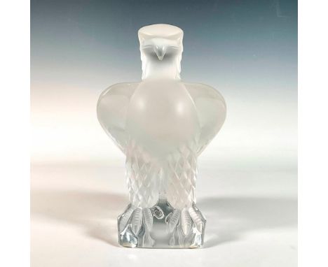 Simply stunning eagle sculpture in frosted finish with intricate detailing, capturing the essence of an eagle. Lalique France
