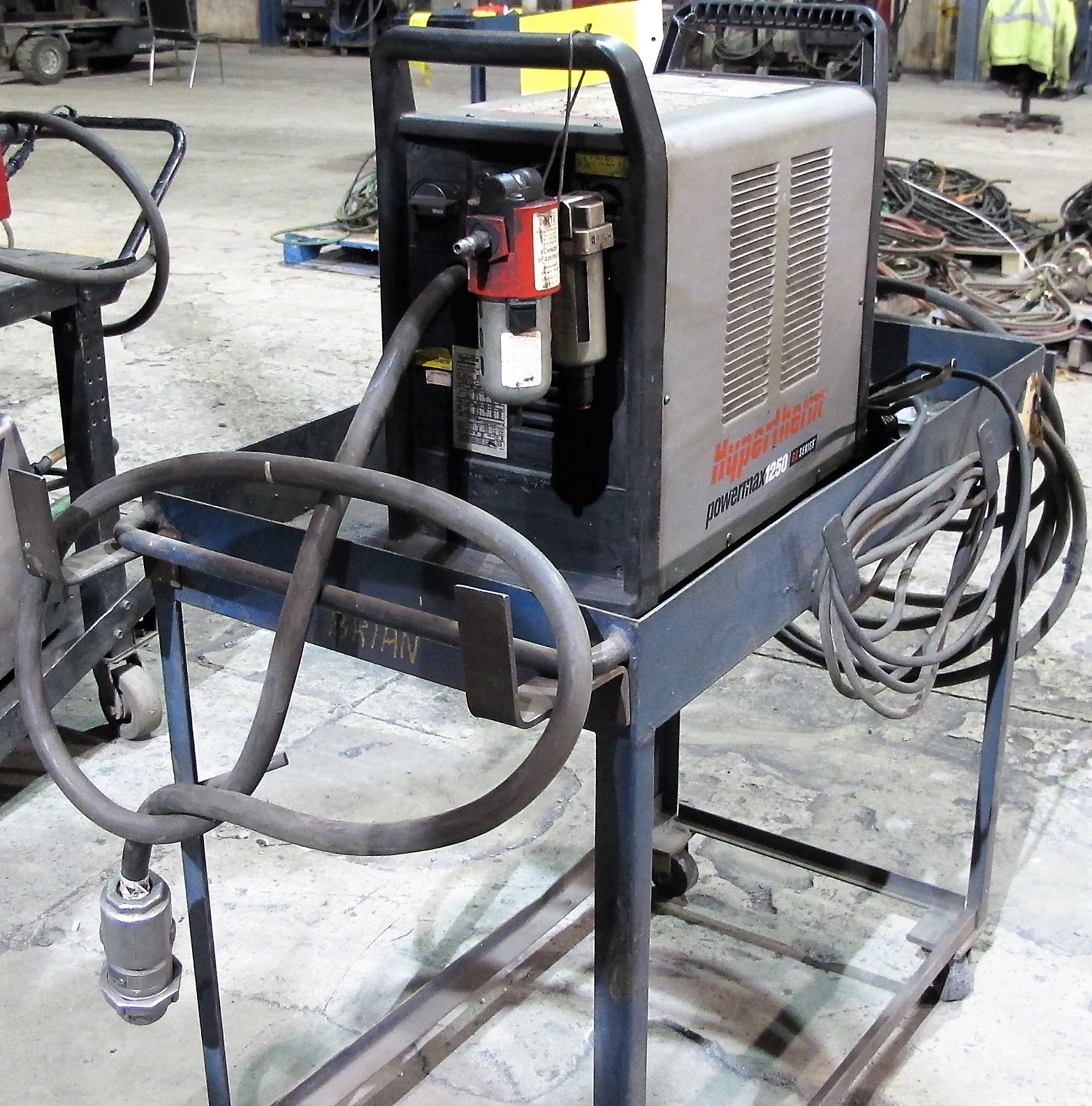 HYPERTHERM POWERMAX 1250 G3 SERIES PLASMA CUTTER, S/N 1250021380 W