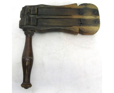 A vintage football rattle