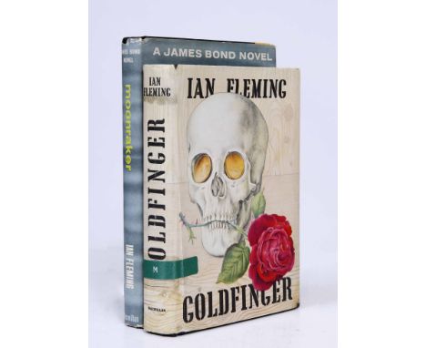 A FIRST EDITION IAN FLEMING BOOK 'Goldfinger' and a Book club edition 'Moonraker' (First)