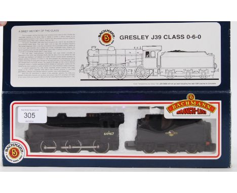 BACHMANN: An original Bachmann 00 gauge 31-852 railway trainset 64967 locomotive and tender. Within the original box.