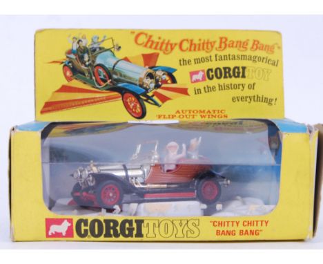 CORGI: An original vintage Corgi Toys diecast model Chitty Chitty Bang Bang car - within the original box. Model appears to b