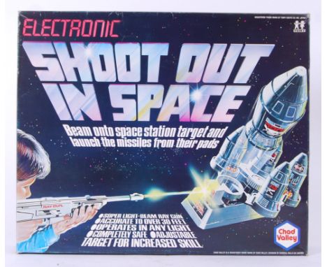 SHOOT OUT IN SPACE! An original vintage Chad Valley Tomy made ' Electronic Shoot Out In Space ' electronic game. Appears to b