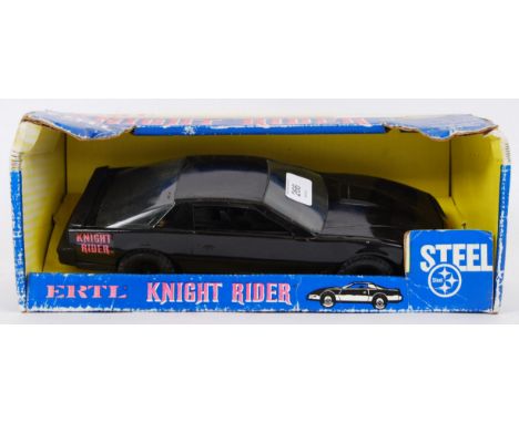 ERTL KNIGHT RIDER; An original vintage ERTL ' Steel ' 1:16 scale diecast metal model Kitt from Knight Rider car, within the o