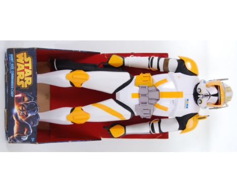 STAR WARS: A Jakks Pacific impressive sized 31" ' Clone Commander Cody ' large scale action figure. Mint, still tied to origi